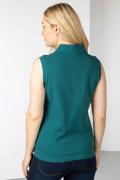 Ärmelloses Damen-Poloshirt Charlie - Grün