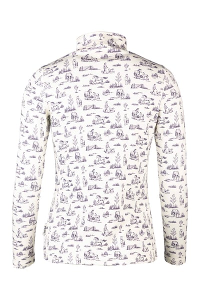 Top de manga larga con cremallera de 1/4 para mujer - Foxholes - Vida de caballo