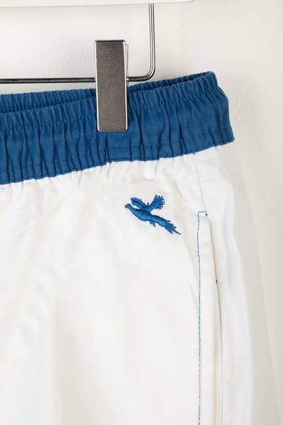 Short en coton à quatre pans pour homme - Fordon - Bleu/Blanc