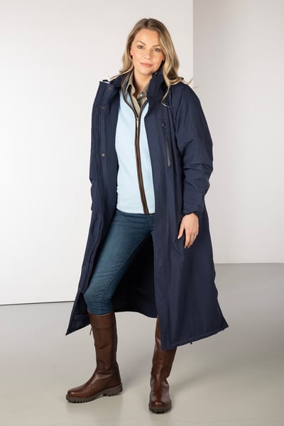 Ladies Utility Changing Robe - Navy