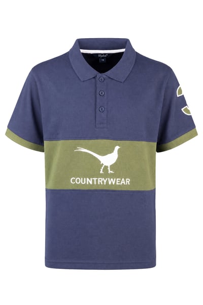 Boys Polo Shirt - Byland II - Navy/Olive