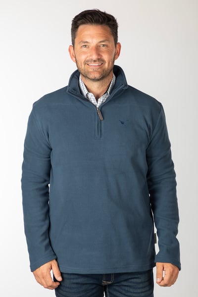 Men's Overhead Fleece - Kelk - Denim