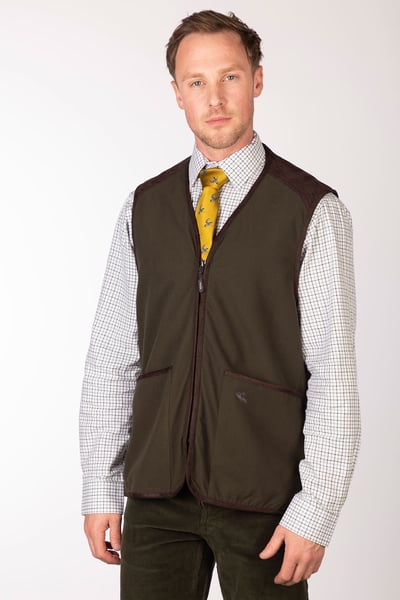 Men's Shooting Vest - Danby - Olive