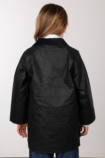 Kid's Wax Jacket - Etton - Navy