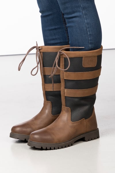 Ladies Mid-Calf Boots - Tullymore - Navy