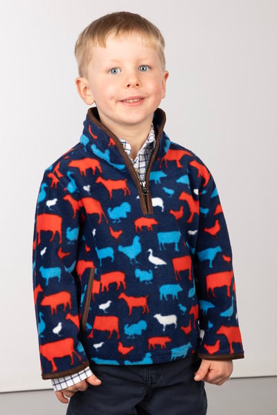 Toddler Overhead Fleece - Farmyard