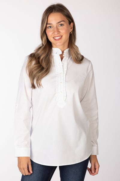 Chemise à volants pour femme - Ivy - Ivoire