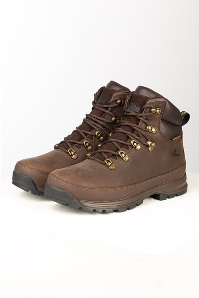 Men's Brown Walking Boots - Aike - Brown