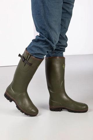 Neopren-gefütterte Gummistiefel für Herren