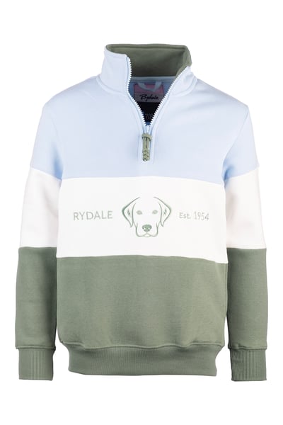 Girls Sweatshirt - Byland II - Labrador Soft Blue-White-Thyme