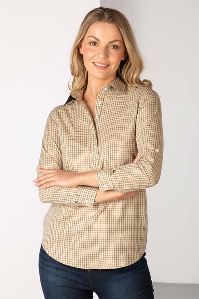 Chemise à enfiler pour femme Hannah Country - Poacher - Pocher Beige