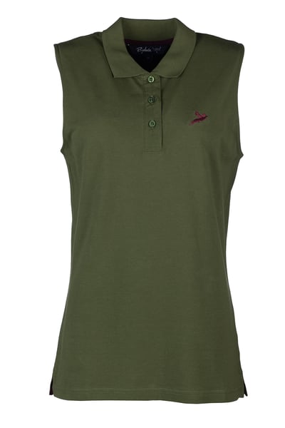 Ladies Sleeveless Polo Shirt - Kirby - Olive