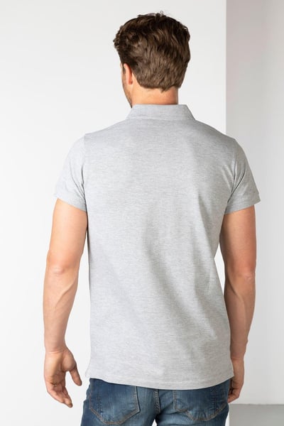 Fordon IV Poloshirt für Herren - Grau meliert