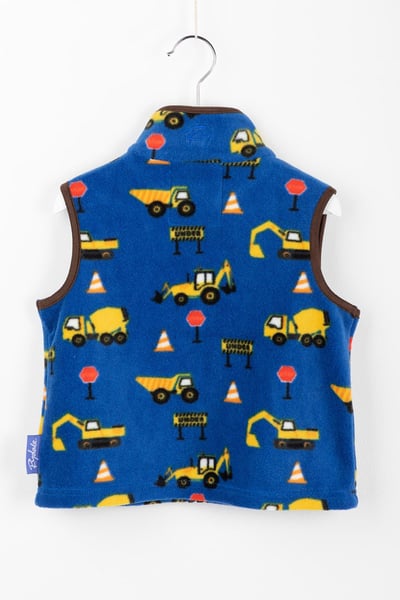 Toddler Fleece Gilet - Digger