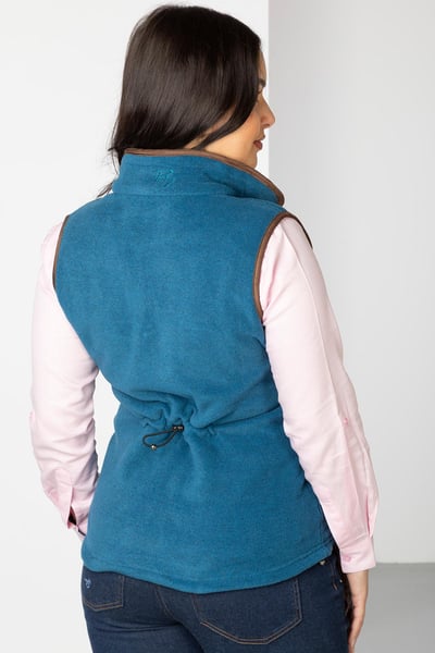 Ladies Premium Fleece Waistcoat - Huggate - Petrol