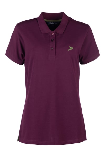 Ladies Pheasant Polo Shirt - Kirby - Dark Berry