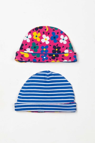 Baby Hats (2 Pack) - Petal Blue