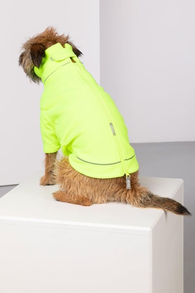 Neon-Fleece-Hundepullover – Yapham - Neon Gelb