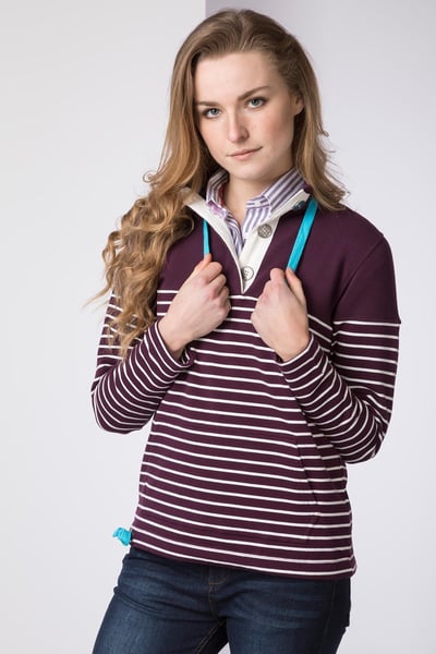 Sweat-shirt Etton II pour femme - Baie/Vanille