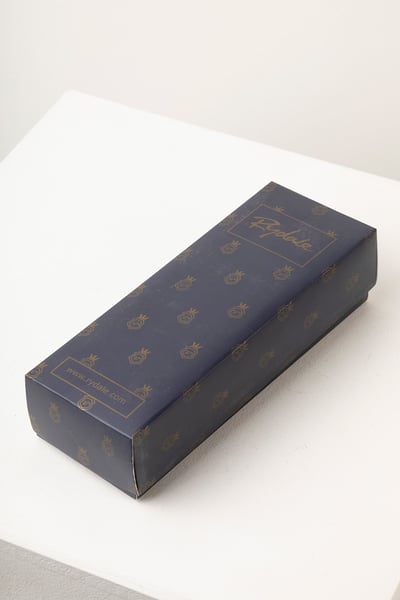 Ladies Socks Gift Box - Argyle Navy