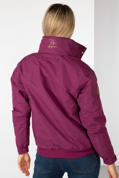 Ladies Equestrian Bomber Jacket - Mulberry