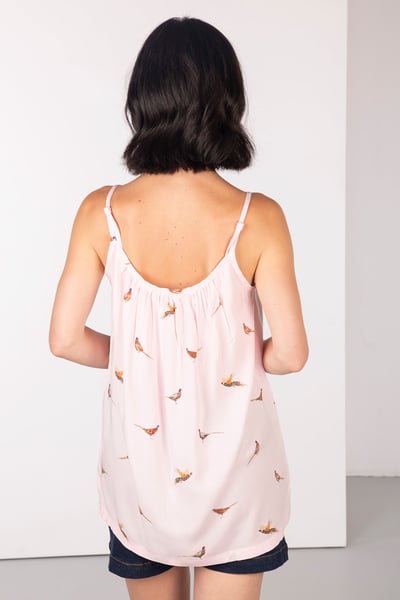 Damen Floaty Vest Top - Wistow II - Fasanenrosa