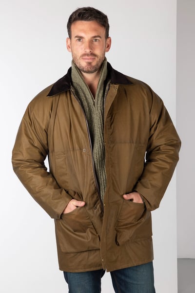 Veste Wax Classique Homme - bronzer