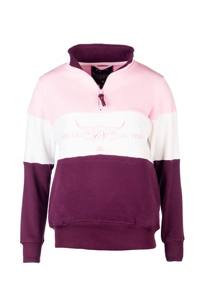 Damen Sweatshirt - Byland - Kuhsorbet/Weiß/Beere