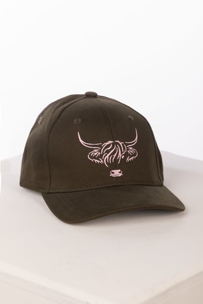 Highland Cow Baseball Cap - Ripon - Khaki