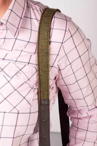 Leather Bag Strap - Dark Green