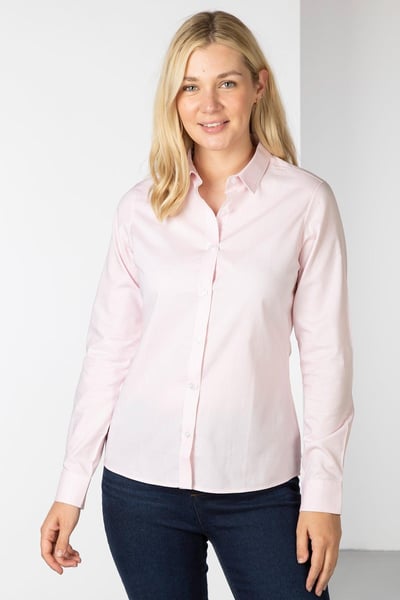 Ladies Oxford Cotton Shirt - Ivy II - Pink
