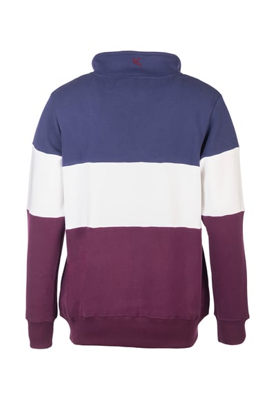 Damen Sweatshirt - Byland - Kuhbeere/Weiß/Denim