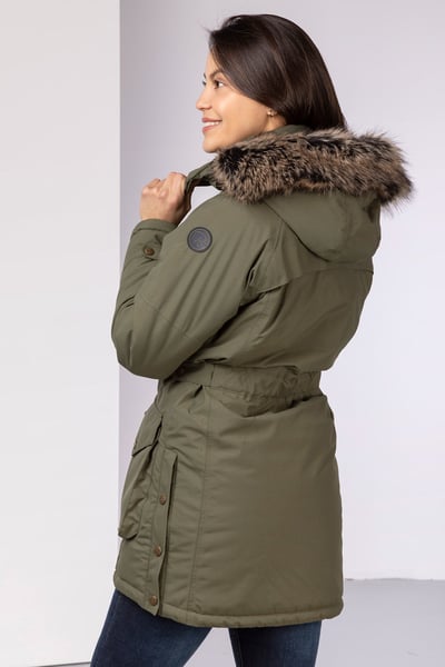 Langer Damen-Wintermantel - Malham - Khaki