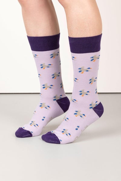 Ladies Wistow Ankle Socks - Lilac