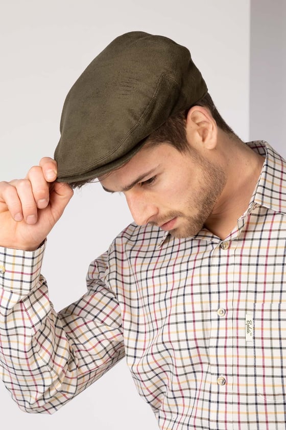 Mens Moleskin Flat Cap EN-CH | Country Flat Cap | Rydale