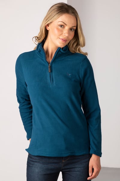 Ladies Kelk Overhead Pheasant Fleece - Teal