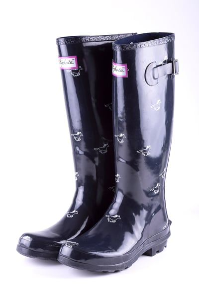 Ladies Wellington Boots - Wistow - Horse Navy II