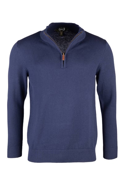 Men's Quarter Zip Jumper - Wetherby - Navy