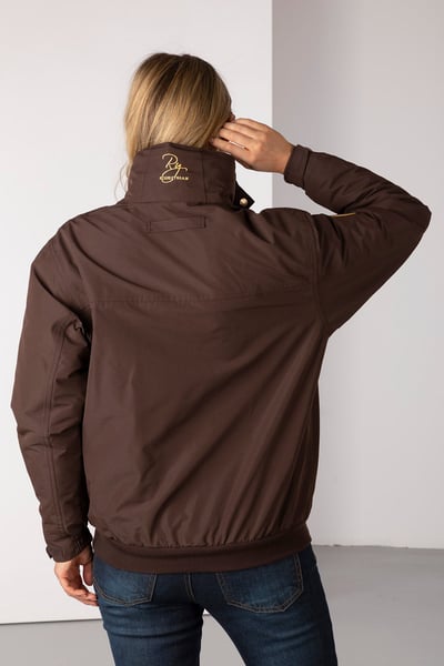 Ladies Equestrian Bomber Jacket - Ripon IV - Dark Brown