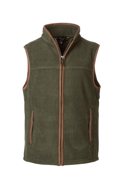 Kid's Fleece Gilet - Huggate - Khaki