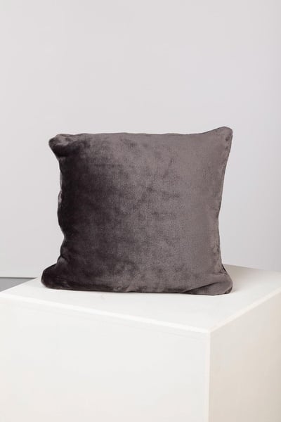 Cowlam Fleece Cushion Cover - Dark Grey