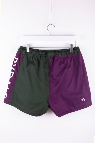 Ladies Rugby Shorts - Muston - Berry/Dark Olive