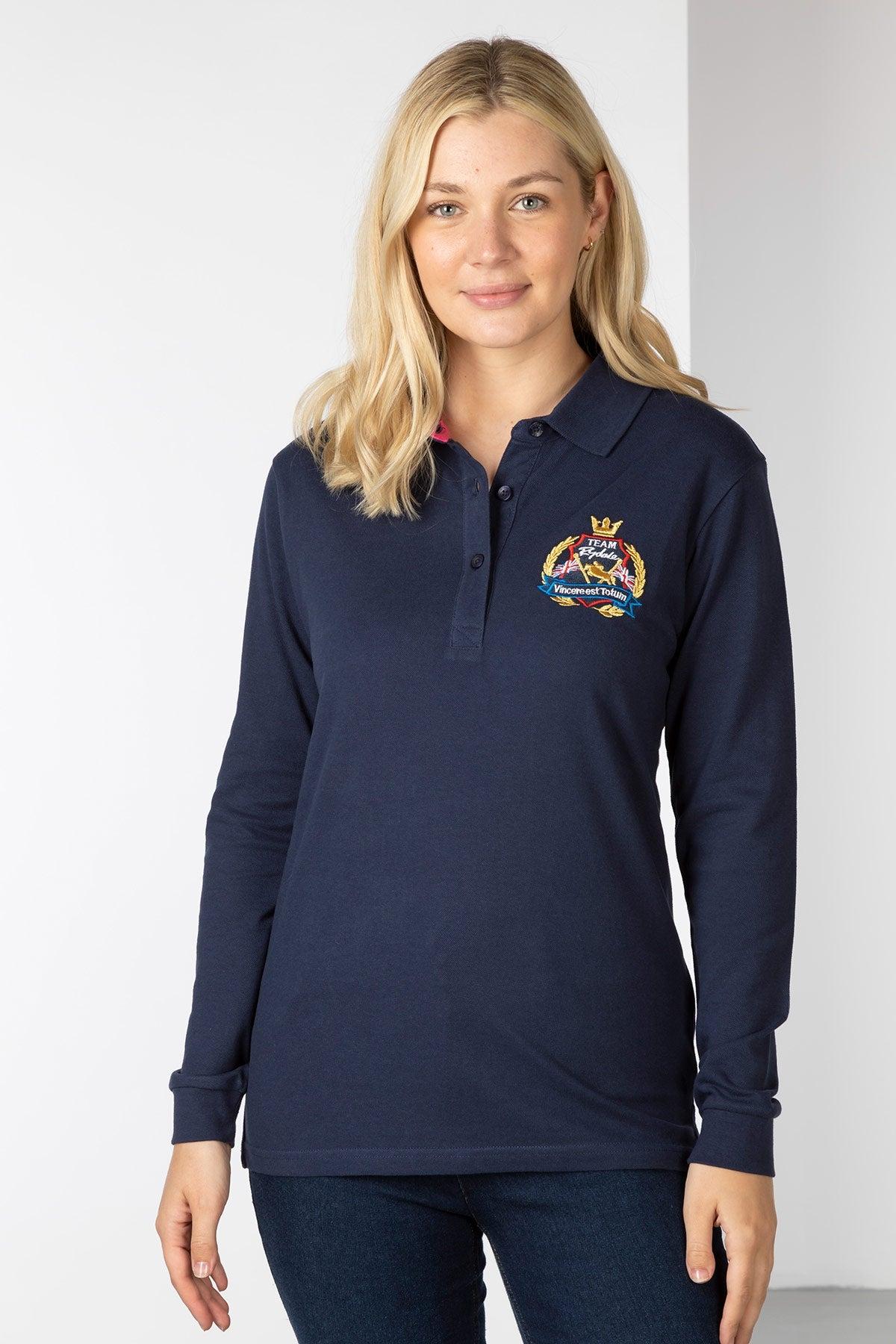 Ladies Charlie Long Sleeve Polo Shirt Rydale UK