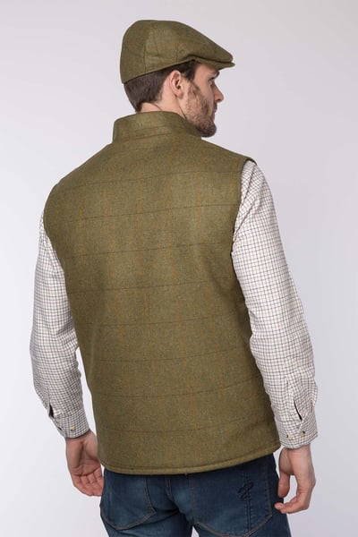 Men's Tweed Gilet - Derby Tweed - Mid Check