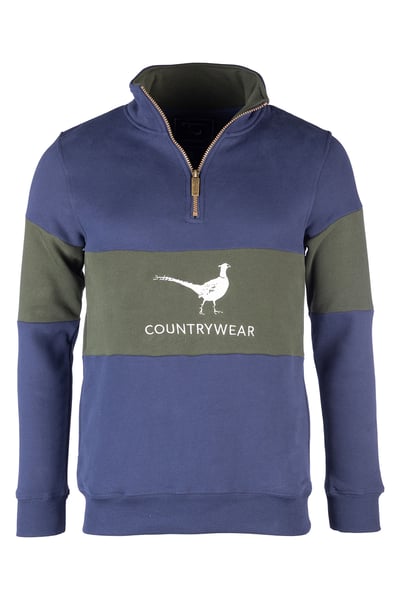Men's Sweatshirt - Byland - Pheasant Navy/Olive/Navy