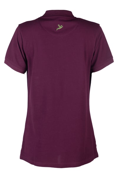 Ladies Pheasant Polo Shirt - Kirby - Dark Berry