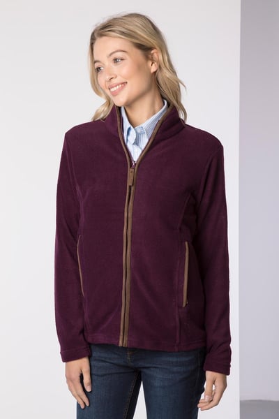 Ladies Huggate Fleece Jacket - Berry