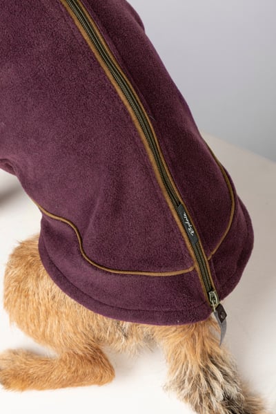 Suéter de lana para perros - Huggate - Borgoña oscuro