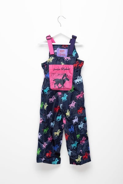 Girl's Bib & Brace Puddle Suit - Navy