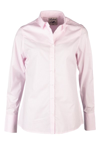 Ladies Cowboy Shirt - Annie - Pink Gingham